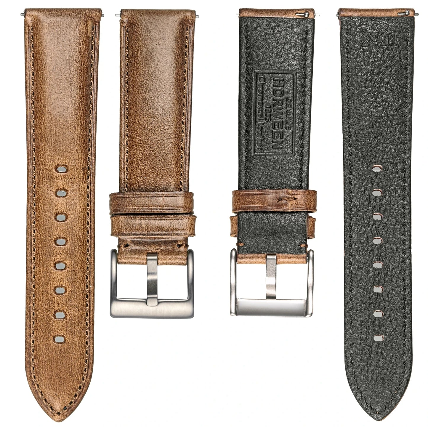 Hemsut cinturini per orologi in vera pelle HORWEEN cinturini in pelle Chromexcel fatti a mano 18mm 19mm 20mm 21mm 22mm