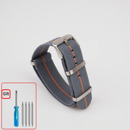 Cinturino per orologio NATO, paracadute in nylon elastico