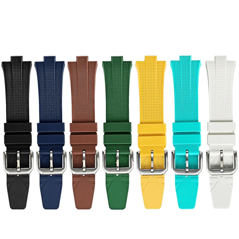 FKM Bracelet de montre en caoutchouc fluoré pour Citizen TSUYOSA Collection NJ0150 NJ0151ME bracelets de montre en Silicone hommes femmes Bracelet coloré