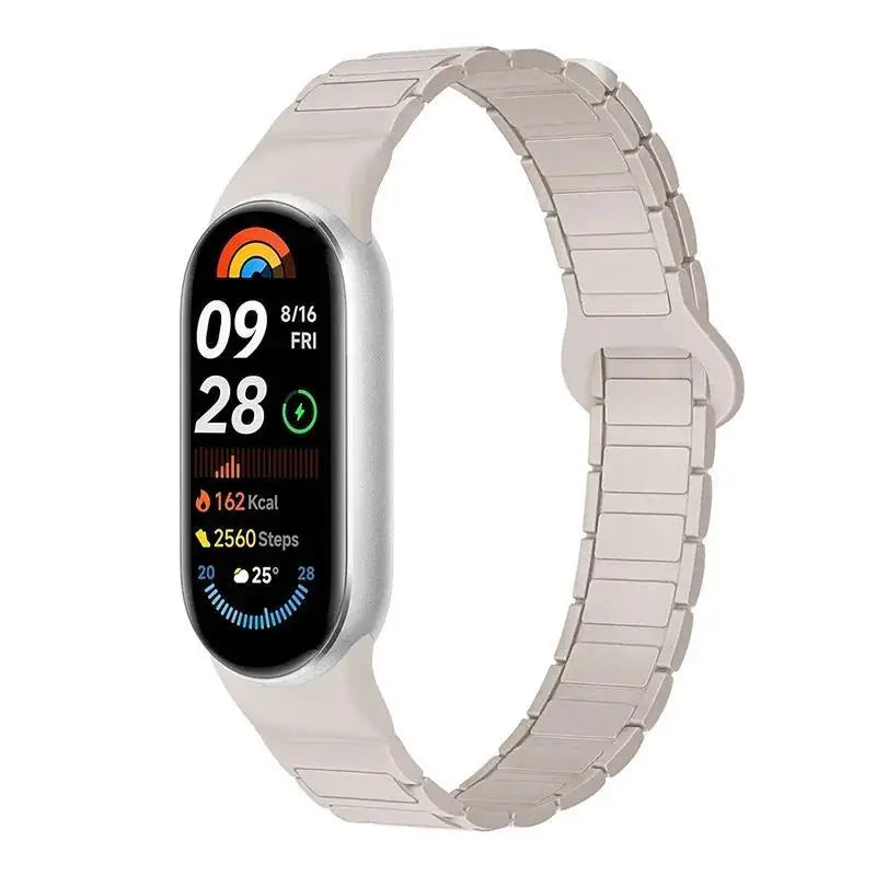 Bracelet magnétique en silicone pour Xiaomi Mi Band 10, 9, 8 – Accessoire de montre de sport