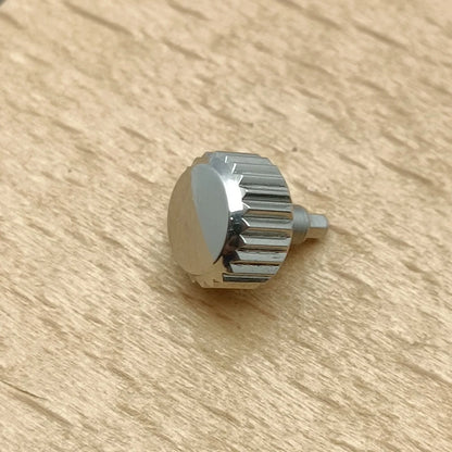 Screw-on case replacement crown, high-quality engraved and signed 'S', fits NH/35 and NH/36 movements, 3 styles with crown tube stem