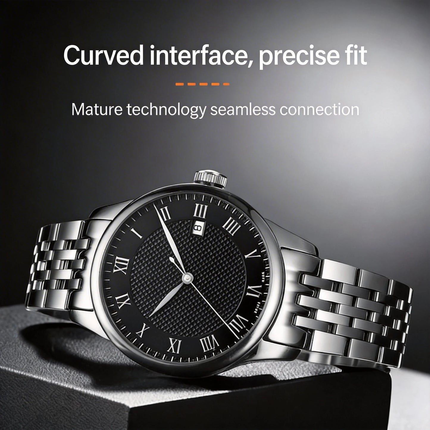Cinturino in acciaio inossidabile da 19 mm per Tissot Le Locle, braccialetto di ricambio compatibile con orologio elegante Tissot, finitura argento lucido.