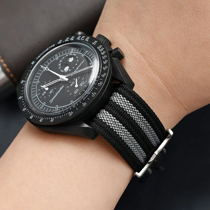 Bracelet de Sport universel en tissu Nylon, 20/22mm, étanche, militaire, pour Seiko Omega, accessoires de Bracelet de montre de l'armée, sans rayures
