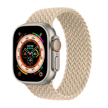 Bracelet tressé Solo Loop pour Apple Watch, 46mm 44mm 40mm 45mm 41mm 42mm, Correa, iWatch Series 11 10 9 SE 8 7 6 5 4 3