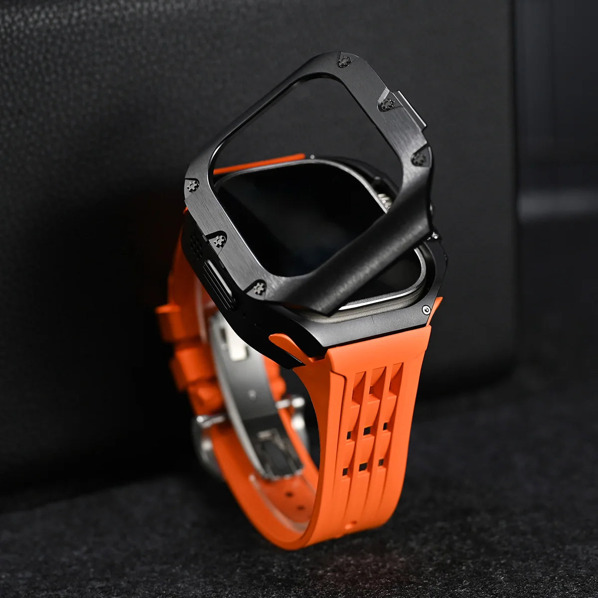 Luxury Mod Kit for Apple Watch Ultra 3 2 49mm, Titanium Alloy Strap for iWatch Series 11 10 9 8 7 6 SE 44mm 45mm