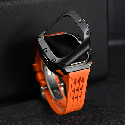 Luxury Mod Kit for Apple Watch Ultra 3 2 49mm, Titanium Alloy Strap for iWatch Series 11 10 9 8 7 6 SE 44mm 45mm