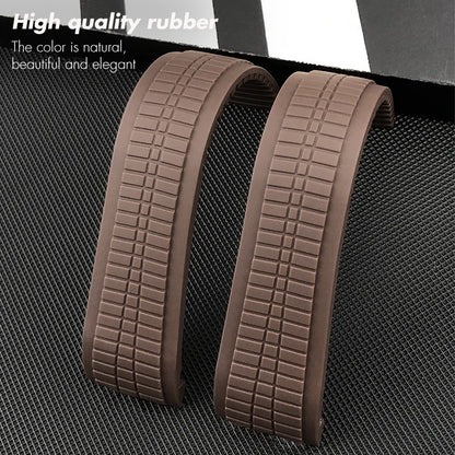 Cinturino per orologio in gomma con perni in acciaio da 21 mm, per Patek Philippe Aquanaut 5164 5167, cinturino per orologio in silicone morbido e colorato, braccialetti impermeabili