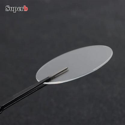 Verre de montre de remplacement de haute qualité, plat, épaisseur 0,8/1,2 mm, diamètres 20-34,5 mm et 28-38,5 mm, transparent, accessoires de montre en cristal.