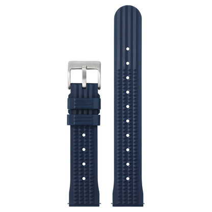 FKM bracelet de montre gaufré en caoutchouc 20mm 22mm bracelet en caoutchouc fluoré plongeur universel étanche confortable sport bracelets de montre à dégagement rapide