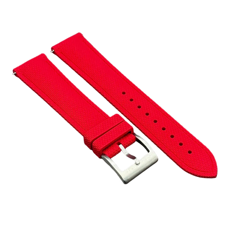 OZE - Bracelet de montre en caoutchouc Premium - Motif Tissu - Rapide / Universel