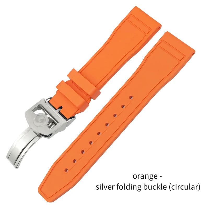 Cinturino per orologio in caucciù fluorurato naturale impermeabile di alta qualità per IWC Big Pilot's TOP GUN 20 mm 21 mm 22 mm FKM
