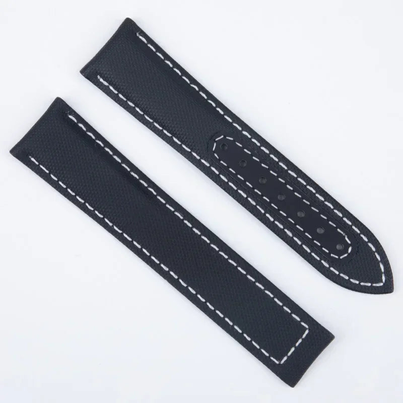 Cinturino universale in Nylon intrecciato, 19mm, 20mm, 21mm, 22mm, per Omega Seiko Tissot, Seamaster 300 AT150, cinturino in pelle e tessuto