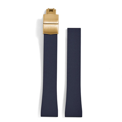 Original Stripess CTS FKM 20mm rubber watch strap for d-elug FKM CTS quick release watch strap silver butterfly buckle cut to size