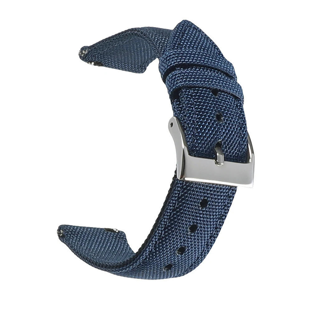 Waterproof voile fabric watch strap, quick-release watch strap, 18mm 19mm 20mm 21mm 22mm 24mm nylon watch strap for Blancpain and Omega