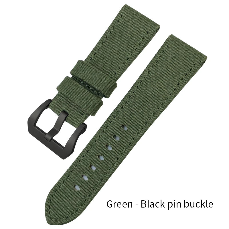 Bracelet de montre en toile de nylon pour Panerai Shoor, bracelet de montre, noir, bleu, vert, PAM01118, 441, 111, 24mm, 26mm, nouveau