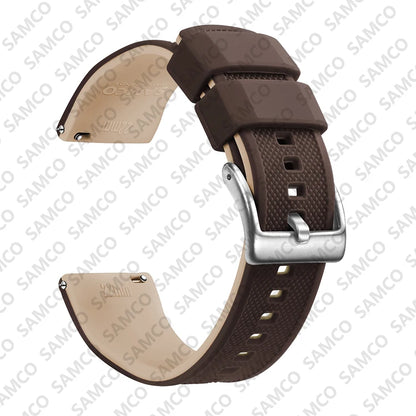 Bracelet de montre en Silicone de qualité supérieure, 18mm 20mm 22mm, à dégagement rapide, en caoutchouc, de remplacement