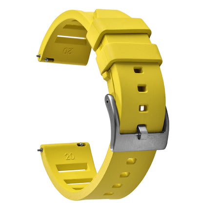 Premium Quality Fluorinated Rubber Watch Strap, 20mm 22mm, for New FKM Watch Bands, Diving Strap, Quick Release Wrist Belt Accessories