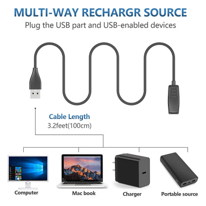 Chargeur USB 100CM pour Garmin Forerunner 35 230 235 630 735xt 645, câble de chargement musical pour approche G10 S20, berceau à Clip