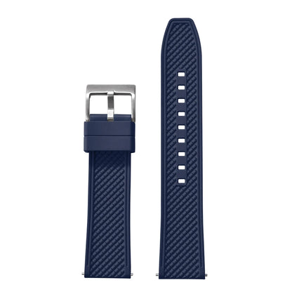 18mm 20mm 22mm 24mm haute qualité forme de balle FKM bracelet de montre en caoutchouc à dégagement rapide bracelet de plongée souple étanche pour HAISCH