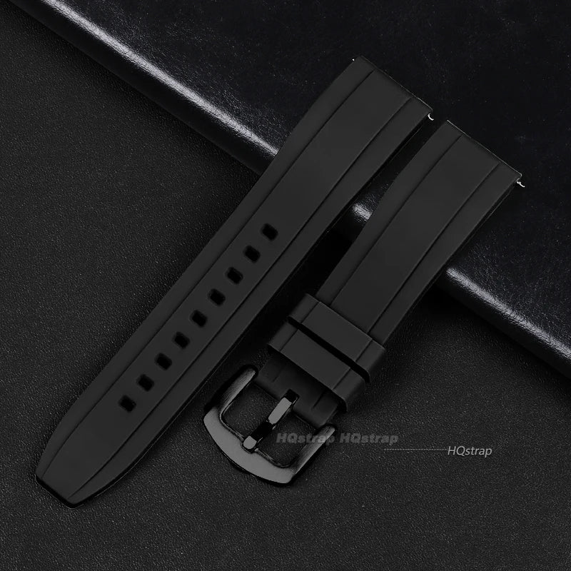 Cinturino per orologio in silicone di alta qualità, cinturino in gomma a sgancio rapido 20mm 22mm, bracciale di ricambio, accessori per donne e uomini