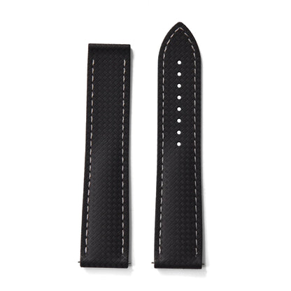 FKM Waterproof Rubber Watch Band Quick Release Deployment Clasp Straps 20mm 22mm Universal Watch Bracelet