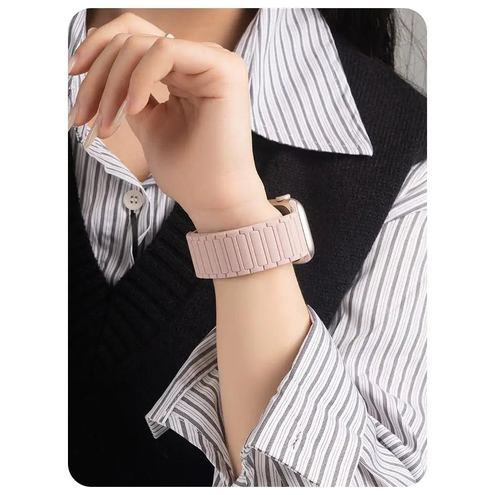 Magnetic loop + silicone case + adjustment tool for Honor Choice ROSSINI 2i smartwatch strap