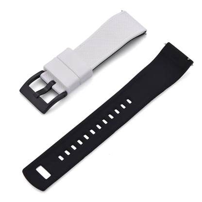 Nouveau bracelet de montre en Silicone Double couleurs personnalisé à dégagement rapide 20mm 22mm bracelet de montre doux Durable bracelets de montre de remplacement ceintures