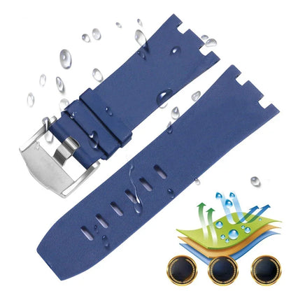 Pour AP Audemars et Piguet 15703 Royal Oak Offshore série étanche en caoutchouc Silicone bracelet de montre 28mm accessoires de montre hommes