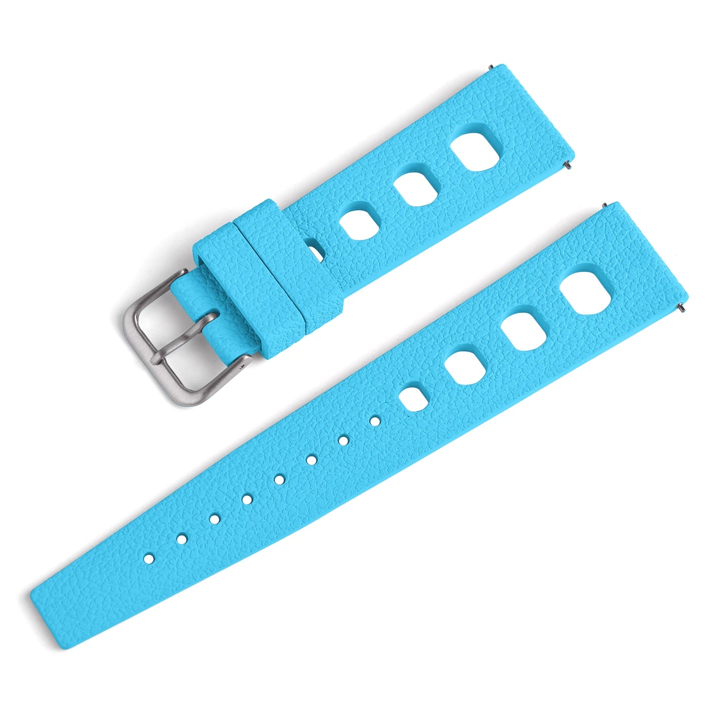 Bracelet de montre en caoutchouc FKM 20 mm 22 mm à libération rapide pour hommes et femmes, étanche, souple, en fluororubber de qualité supérieure, respirant
