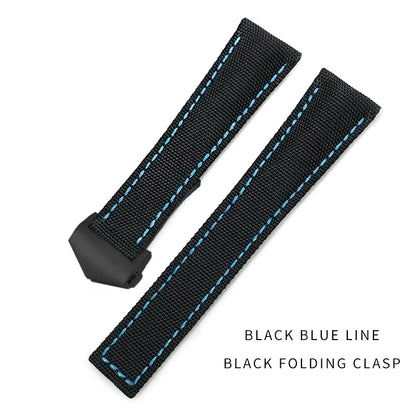Bracelet de montre en Nylon de haute qualité, 19mm 20mm 21mm 22mm, adapté à TAG Heuer Aquaracer 300 500, bracelet de montre en toile de Nylon, boucle pliante