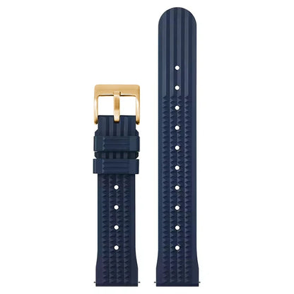 Watchdives – bracelet de montre gaufré en caoutchouc souple de qualité supérieure, 20mm 22mm, bracelet de remplacement à dégagement rapide, bandes unisexes durables en caoutchouc de Silicone