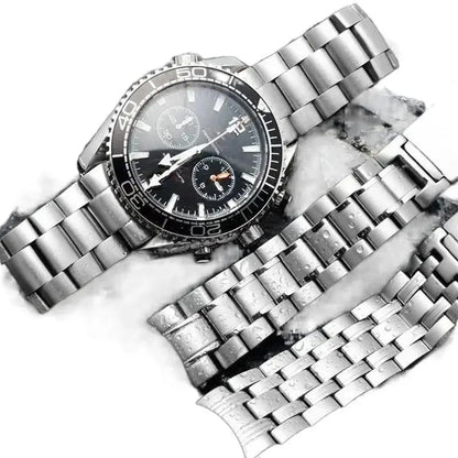 Bracelet de rechange en acier inoxydable pour Omega Seamaster/Speedmaster/Planet Ocean |   Bracelet de montre argenté 18 mm/20 mm/22 mm