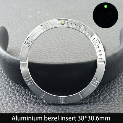 38mm x 30.6mm Sloped Ceramic Bezel GMT and Diving Watch Insert for 40mm Men's Watch Replacement Watch Bezel Inserts