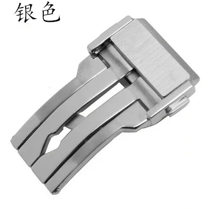 Watch strap with stainless steel buckle, 20mm 22mm 24mm, for HUBLOT fusion classic big bang king power series, folding clasp