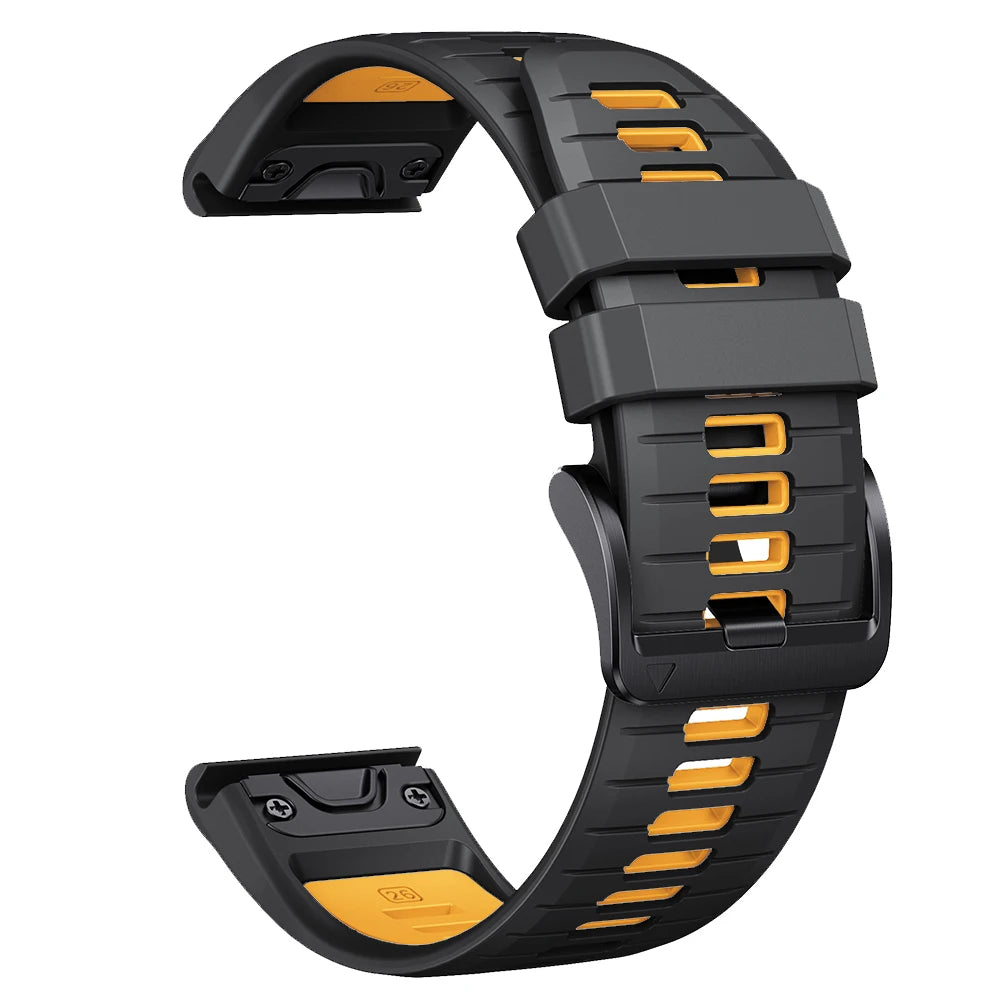 Bracelet en silicone QuickFit 22mm 26mm pour Garmin Fenix 8Pro 7 7X 6X Pro 5X Plus Epix Gen2 Enduro 3 2, bracelet de montre souple à libération rapide