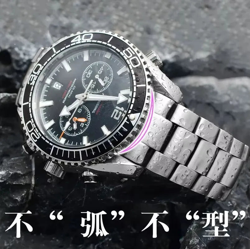 Cinturino per orologio in acciaio inossidabile argentato, qualità SION L, per JEAN seam84magazines edmaster planet ocean, 20mm