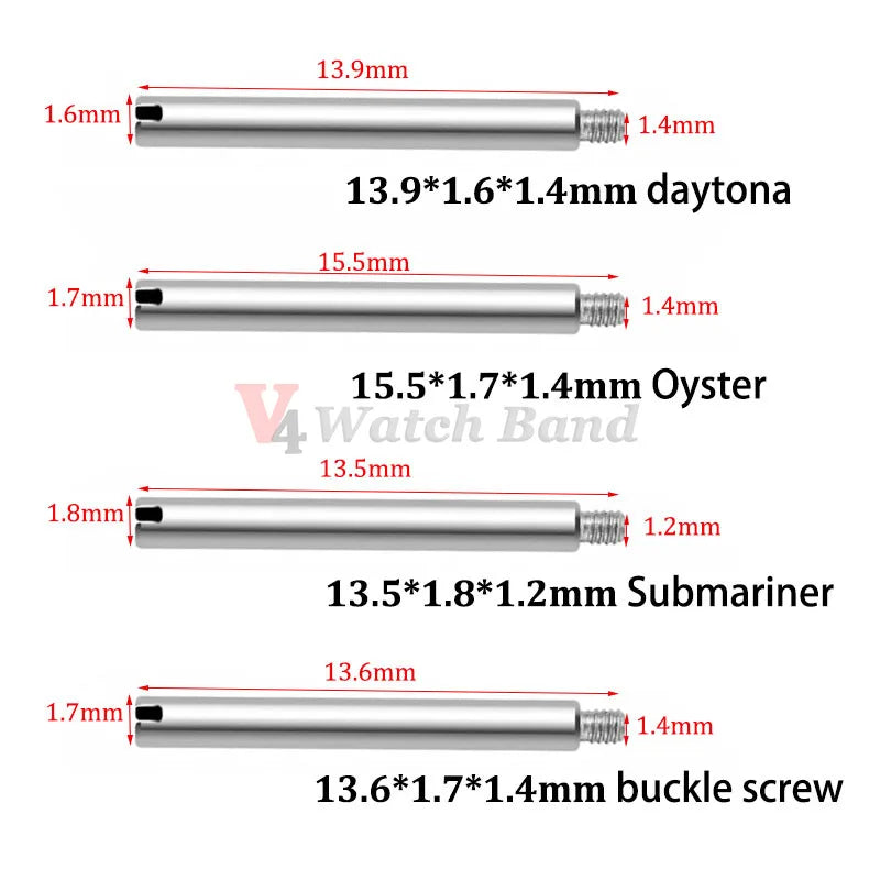 Vis de bracelet de montre en acier inoxydable, pour Rolex pour sous-marin Oyster pour Daytona One Word, tige de vis, accessoires de boucle de montre