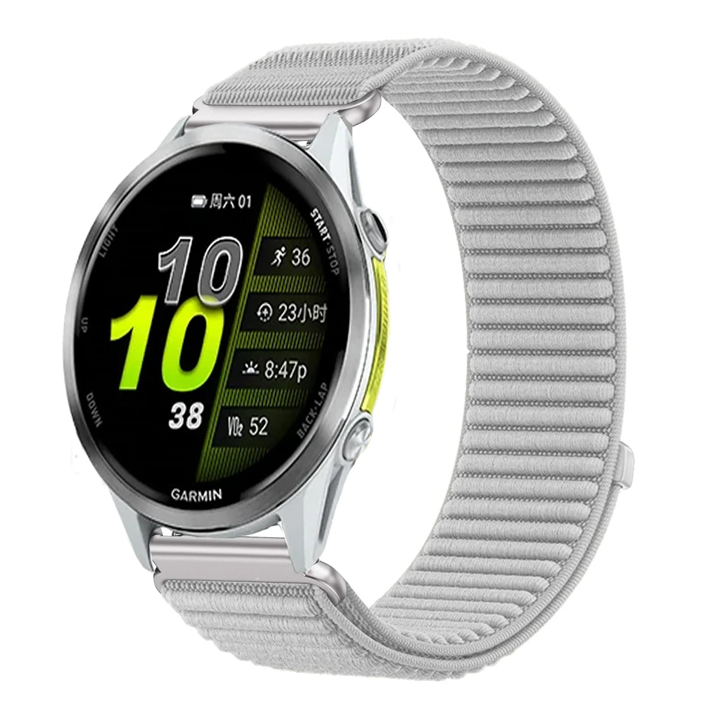 Bracelet en Nylon pour Garmin Forerunner 970 570 47/42mm 965 265 165 55 Venu 4 45/41mm, Garmin Active 6 5 Correa, 18mm 20mm 22mm