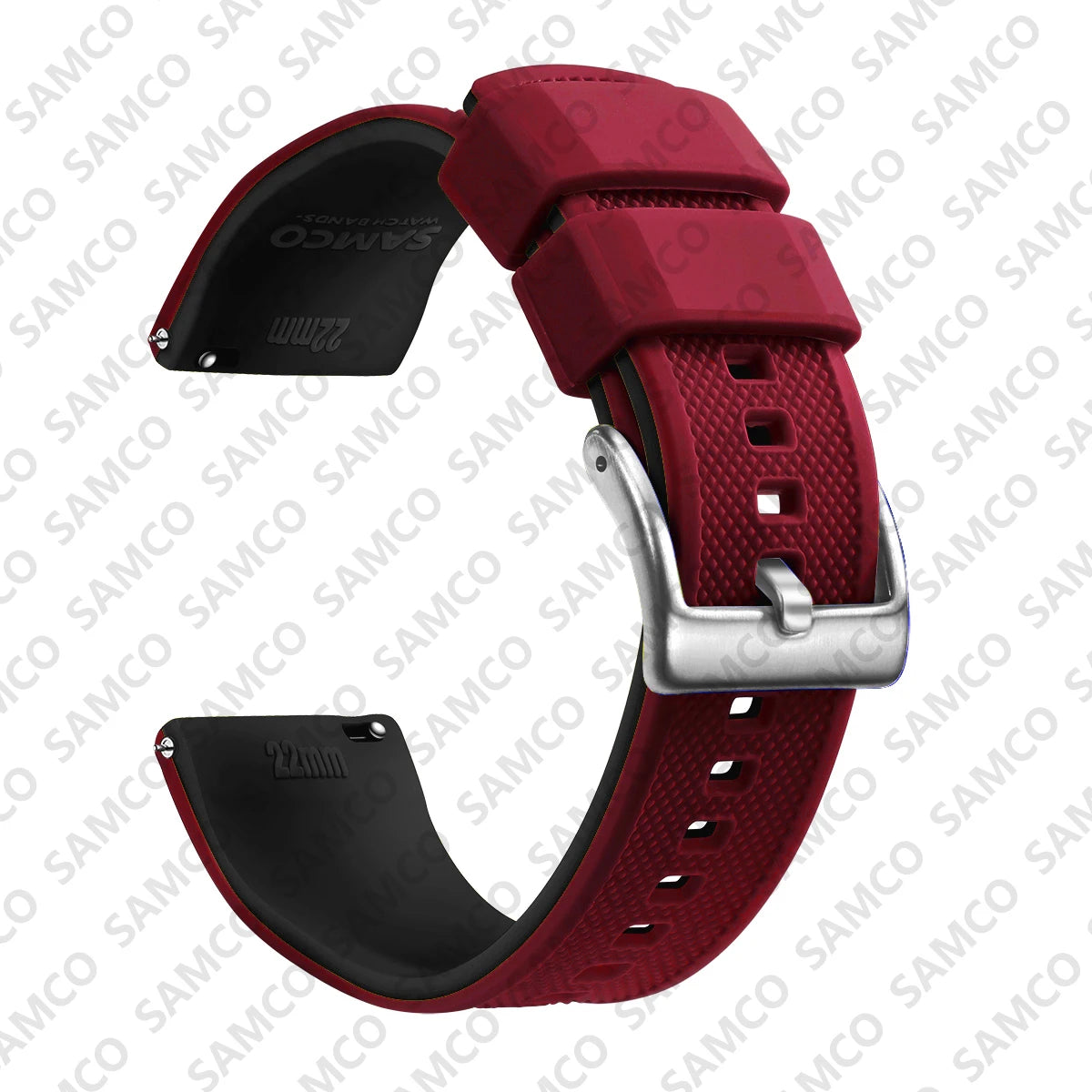 Bracelet de montre en Silicone de qualité supérieure, 18mm 20mm 22mm, à dégagement rapide, en caoutchouc, de remplacement
