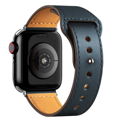 Cinturino in pelle per Apple Watch, Ultra 3, 49mm, 46mm/42mm, 41mm/45mm, 44mm, 40mm, iWatch serie 11 10 9 8 7 4 5 6 se