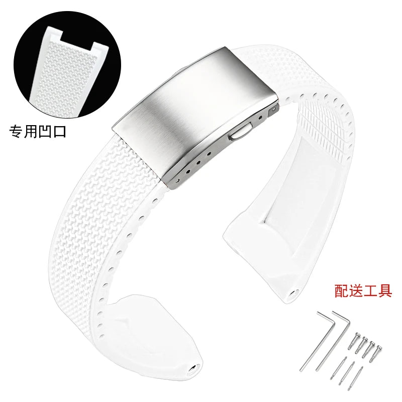 Bracelet de remplacement en Silicone liquide souple pour Casio G-SHOCK GST-B100 / GST-S110 / GST-S130 / GST-400G, bracelet de montre série G-STEEL