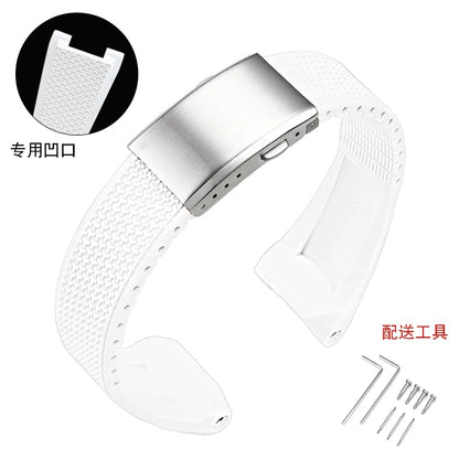 Bracelet de remplacement en Silicone liquide souple pour Casio G-SHOCK GST-B100 / GST-S110 / GST-S130 / GST-400G, bracelet de montre série G-STEEL