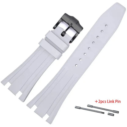 Bracelet en caoutchouc 26mm 27mm pour Bracelet de remplacement étanche AP Royal Oak pour Bracelet de montre en Silicone souple GA2100 GA-2110 avec goupille de liaison