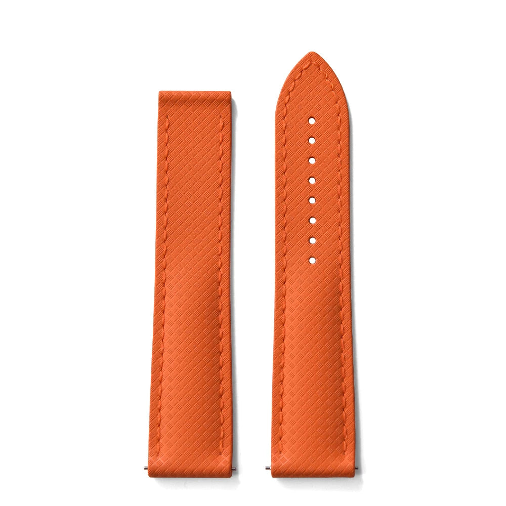 FKM Waterproof Rubber Watch Band Quick Release Deployment Clasp Straps 20mm 22mm Universal Watch Bracelet