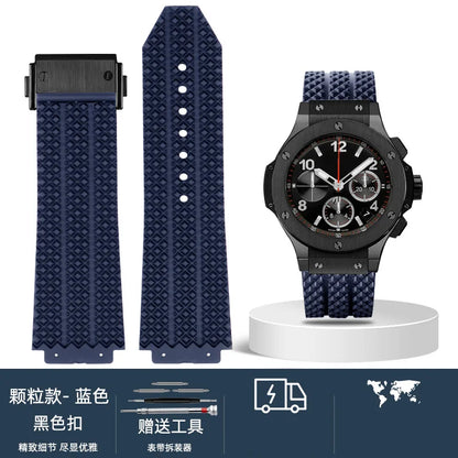 Cinturino per orologio da uomo in nylon e silicone, 20 mm, 22 mm, 24 mm, impermeabile e traspirante, in gomma, accessori