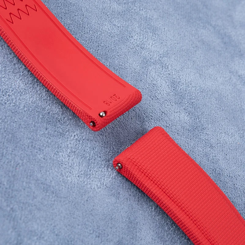 Quick Release FKM Rubber Waterproof Watch Strap, 18/19/20/21/22/23/24mm, for Oris Seiko Omage Rolex