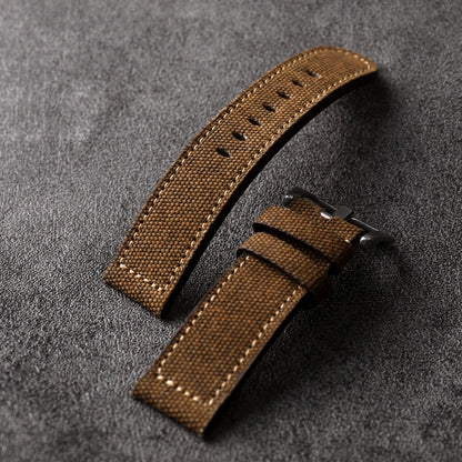 Cinturino in pelle laminata su tela fatto a mano, spessore 20 22 24MM, morbido e di alta qualità, adatto per bracciale da uomo PAM111 441