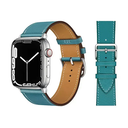 Bracelet de montre en cuir pour bracelets de montre Apple 46mm 44mm 41mm 45mm 38-42mm 40mm 49mm bracelet iWatch série 10-Ultra 9-8-7-SE-6-5-4-3