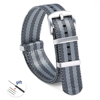 High-Quality Nylon Watch Strap, 18/20/22mm, High Density, Green, Military, Casual, Outdoor, Army, Replacement Strap