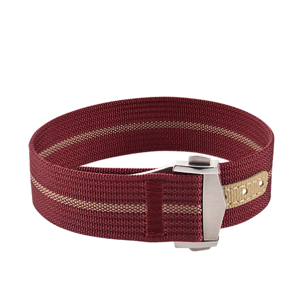 High-Quality Nylon Fluororubber 20mm Bracelet for Omega X Swatch MoonSwatch Sport, Folding Clasp Watch Strap for Seamaster 300